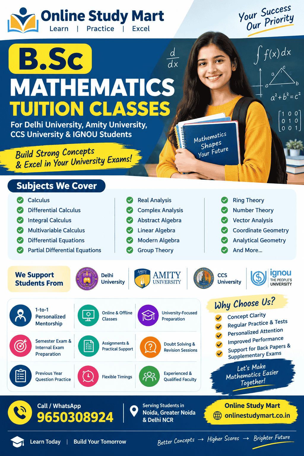 Differential Calculus Tuition for B.Sc Mathematics Students